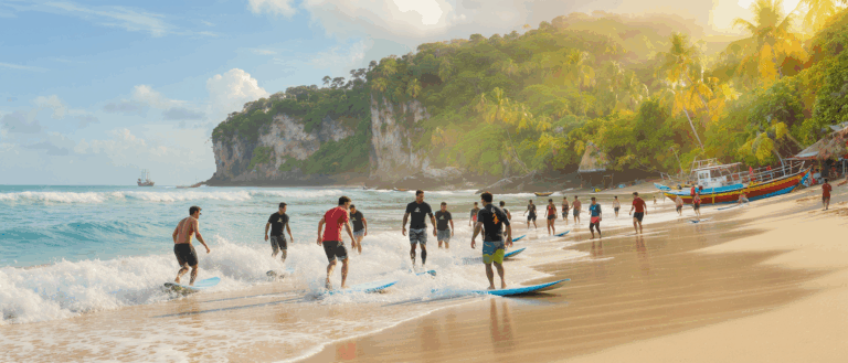 découvrez les 5 meilleurs surf camps d'indonésie spécialement conçus pour les débutants, alliant apprentissage, aventure et paysages paradisiaques.