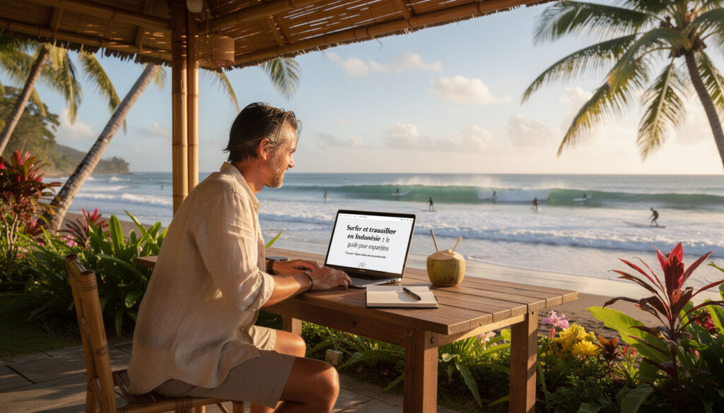 Découvrez le guide complet pour les expatriés souhaitant allier travail et passion du surf en Indonésie. Conseils pratiques, bonnes adresses et astuces pour vivre et travailler au paradis des surfeurs.